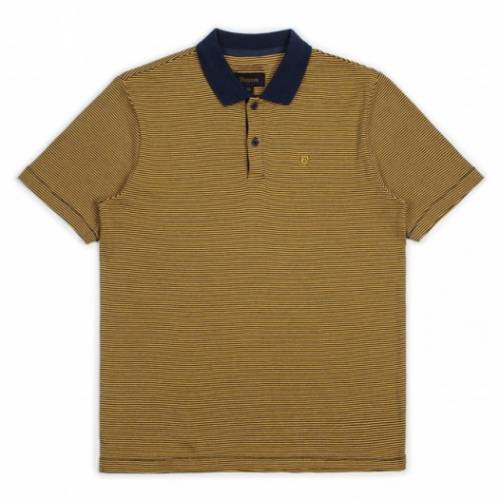 Brixton Johnston Polo Knit Tee - Navy / Gold