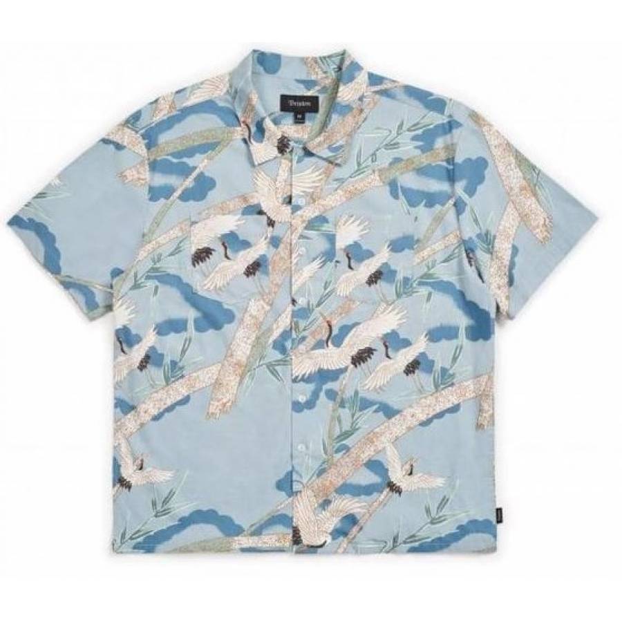 Brixton Lovitz II S/S WVN - Blue Stone