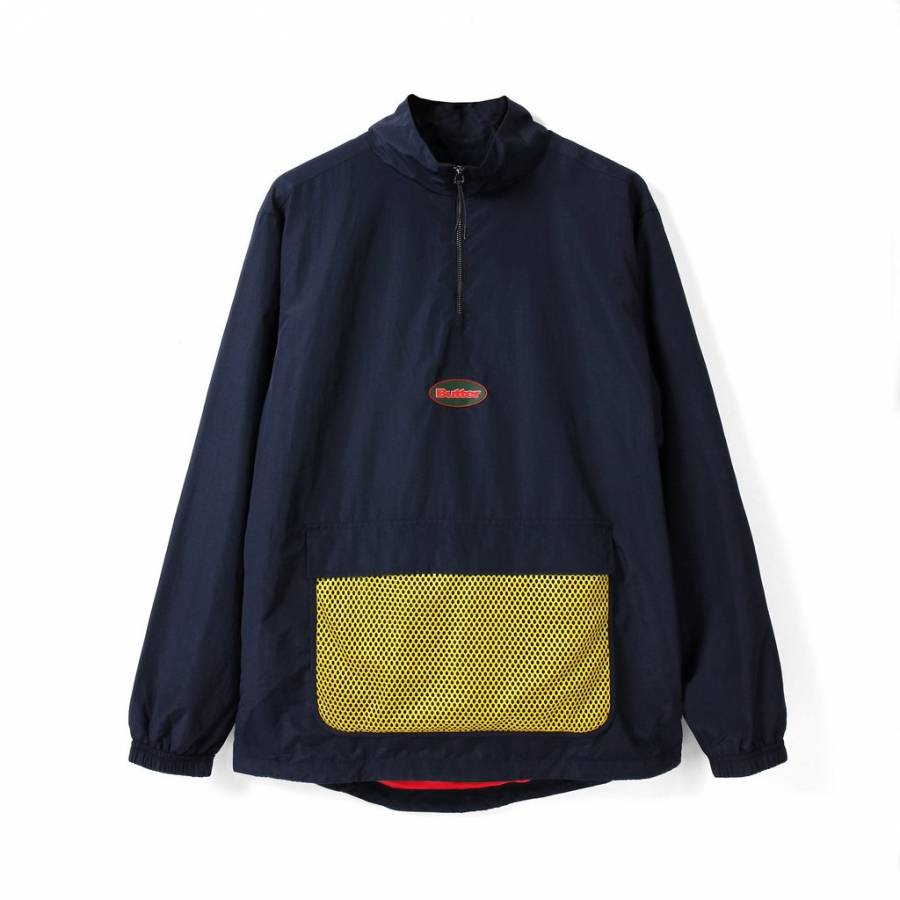 Butter Goods Mesh Track Jacket - Navy