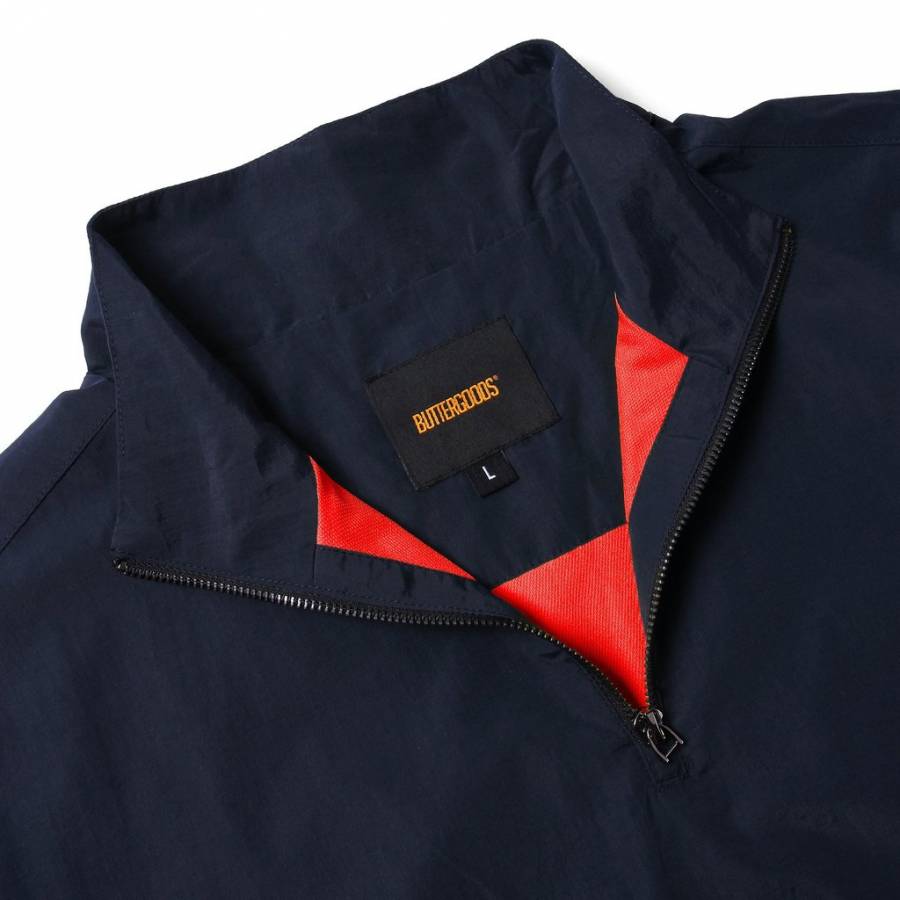 Butter Goods Mesh Track Jacket - Navy