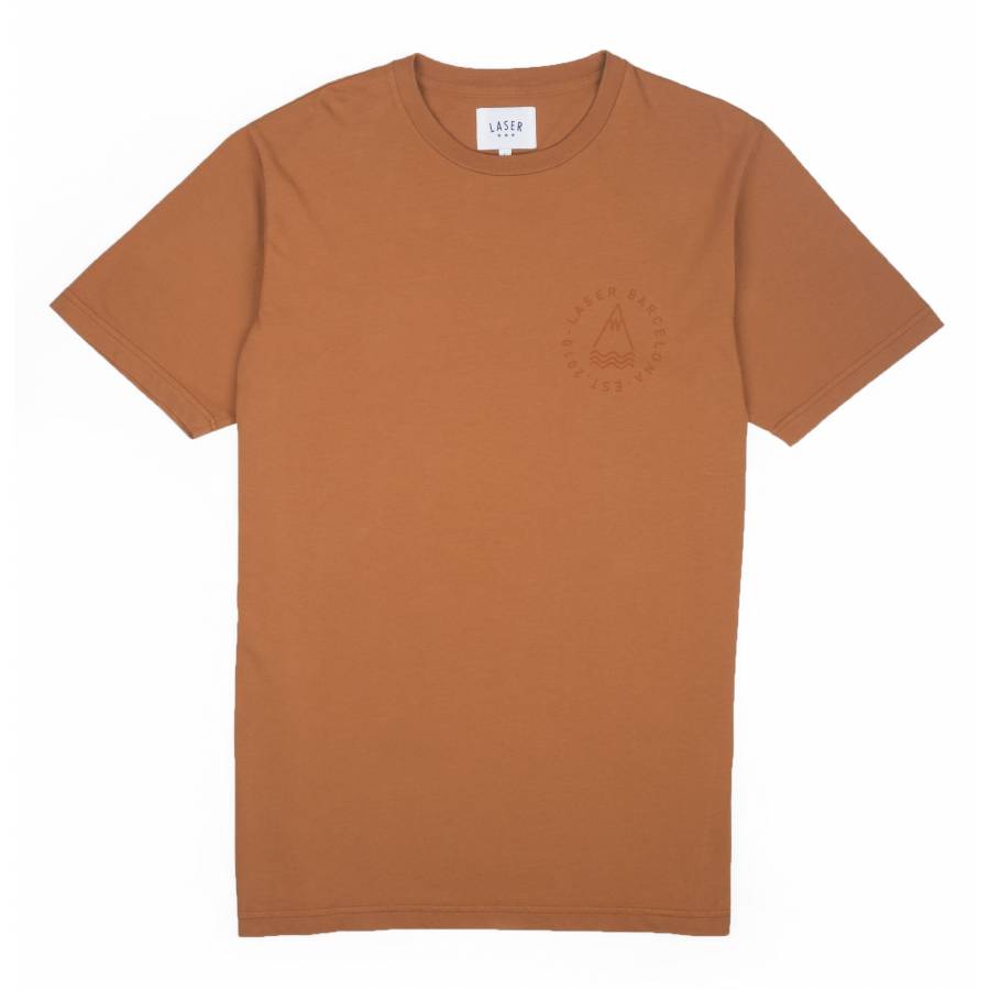 Laser Barcelona Og Diy Tonal T-shirt - Flax