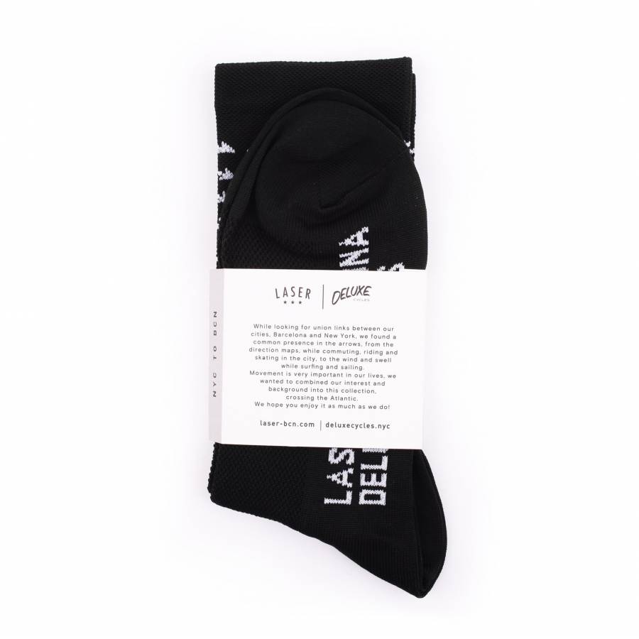 Laser Barcelona NYC To BCN Performance Meias - Preto