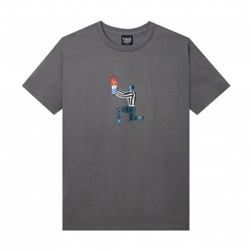 Tired Oh Hell No SS Tee - Charcoal 