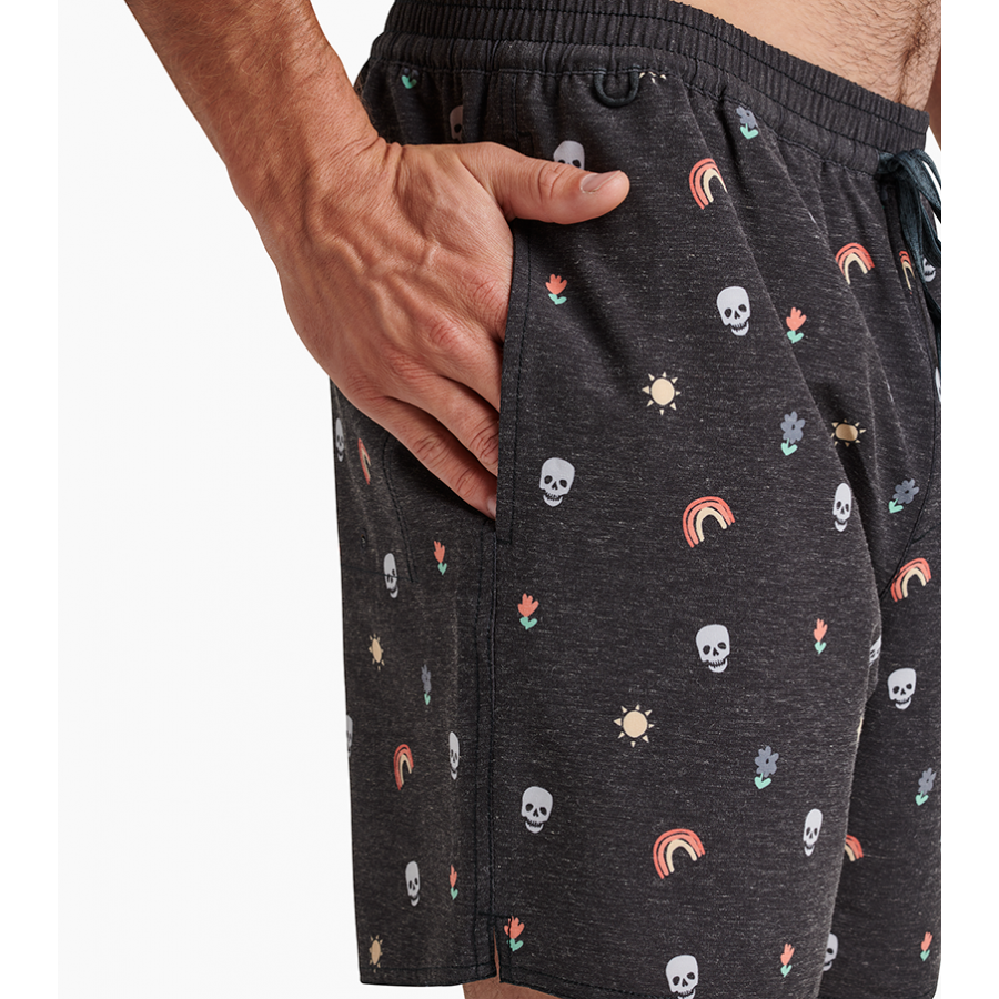 Roark Shorey Calavera 16" Boardshort - Black