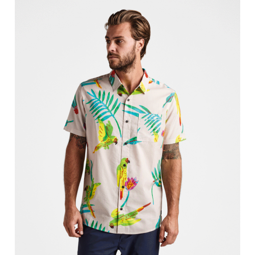 Roark Macaw Button Up Shirt - Light Pink