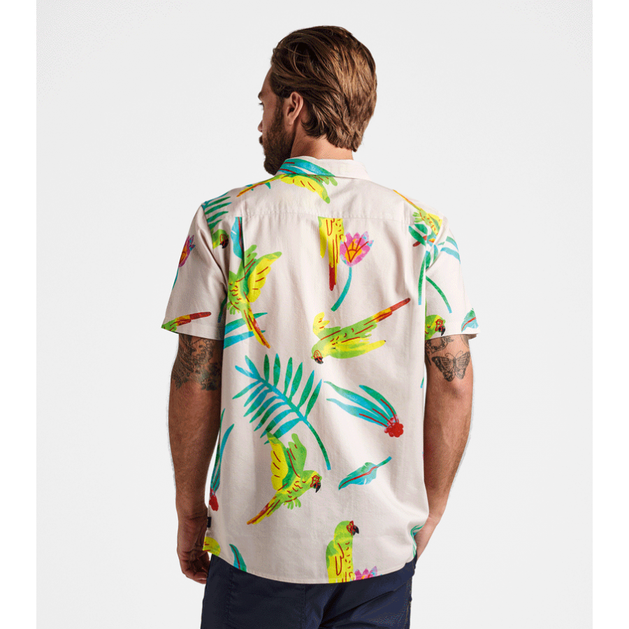 Roark Macaw Button Up Shirt - Light Pink