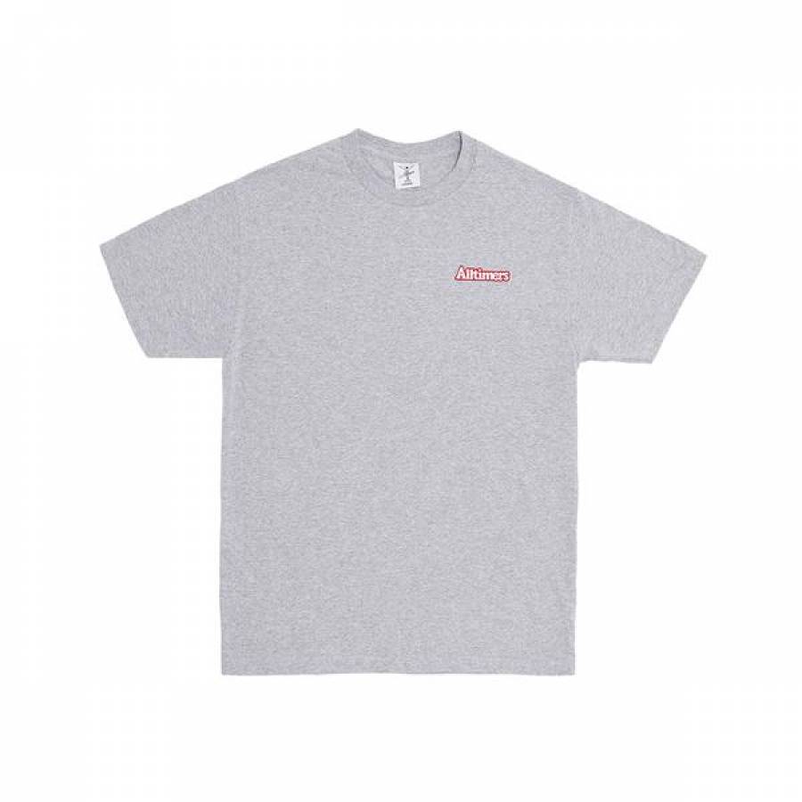 Alltimers Broadway Embroidered Tee - Heather Grey