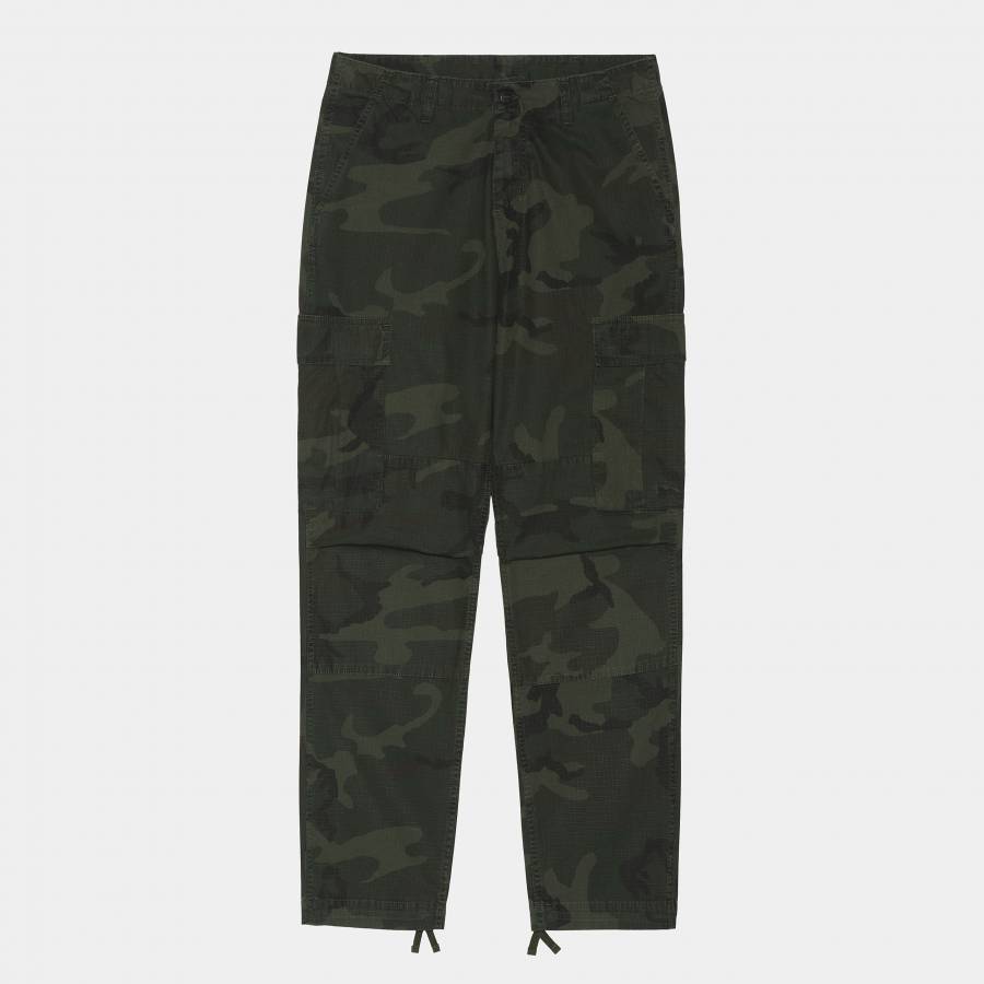 Carhartt WIP Regular Cargo Pant - Camo Eucalyptus (rinsed)
