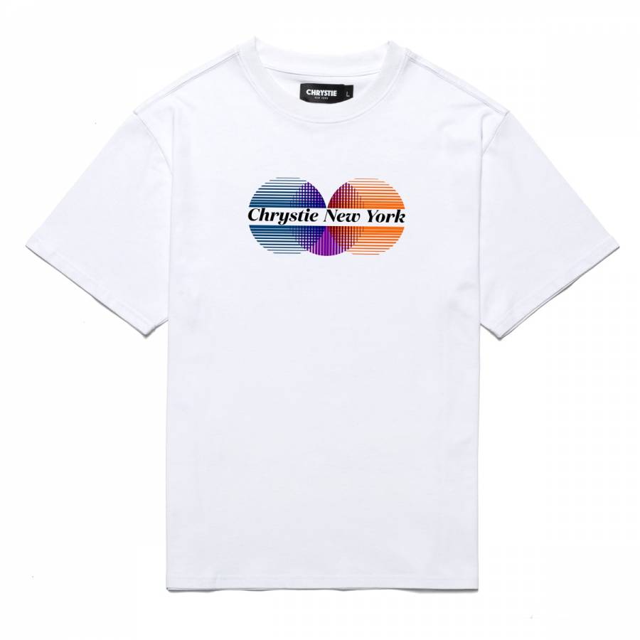 Chrystie Circle Logo T-shirts - White