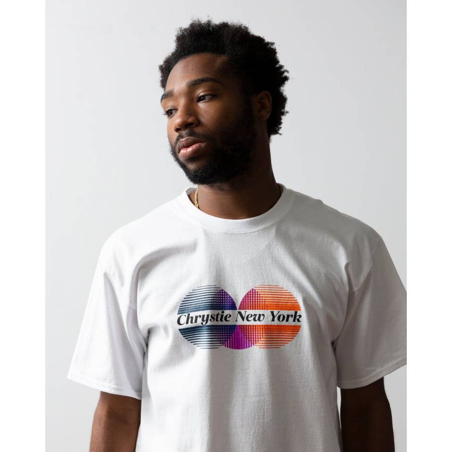 Chrystie Circle Logo T-shirts - White