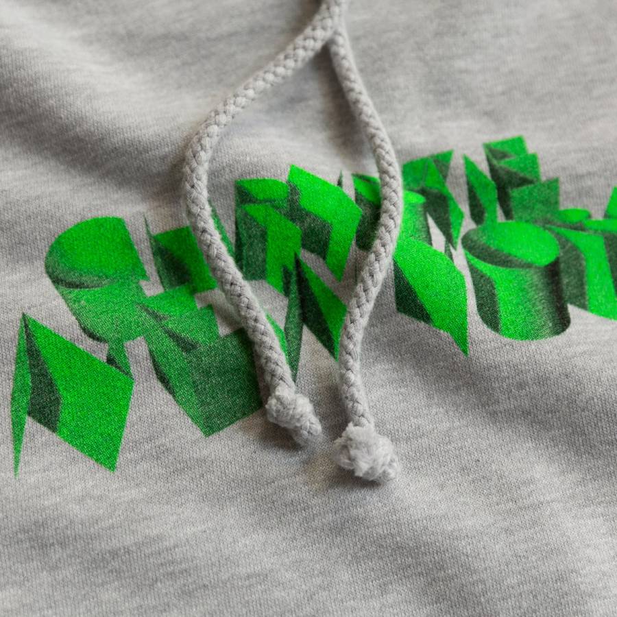Chrystie 3D Logo Hoodie - Ash Grey