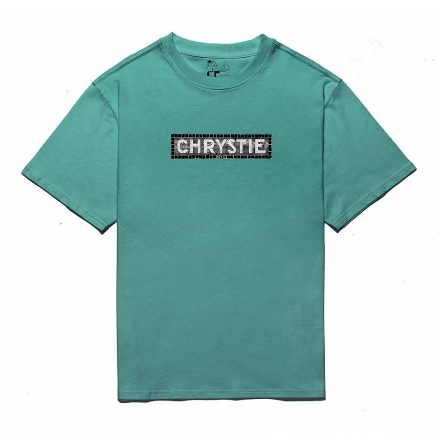 Chrystie Station logo T-shirt - Jade Green