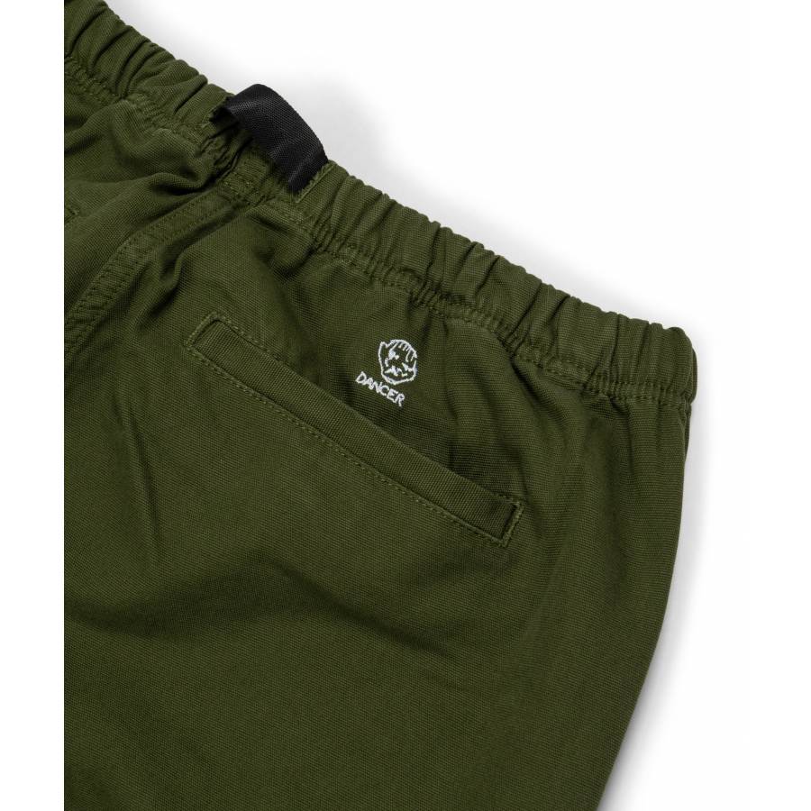 Dancer Belted Simple Pant Canvas - Army Green