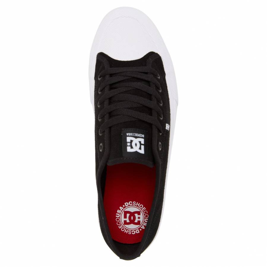 DC Shoes Manual RT S Skate Shoes - Black / White 