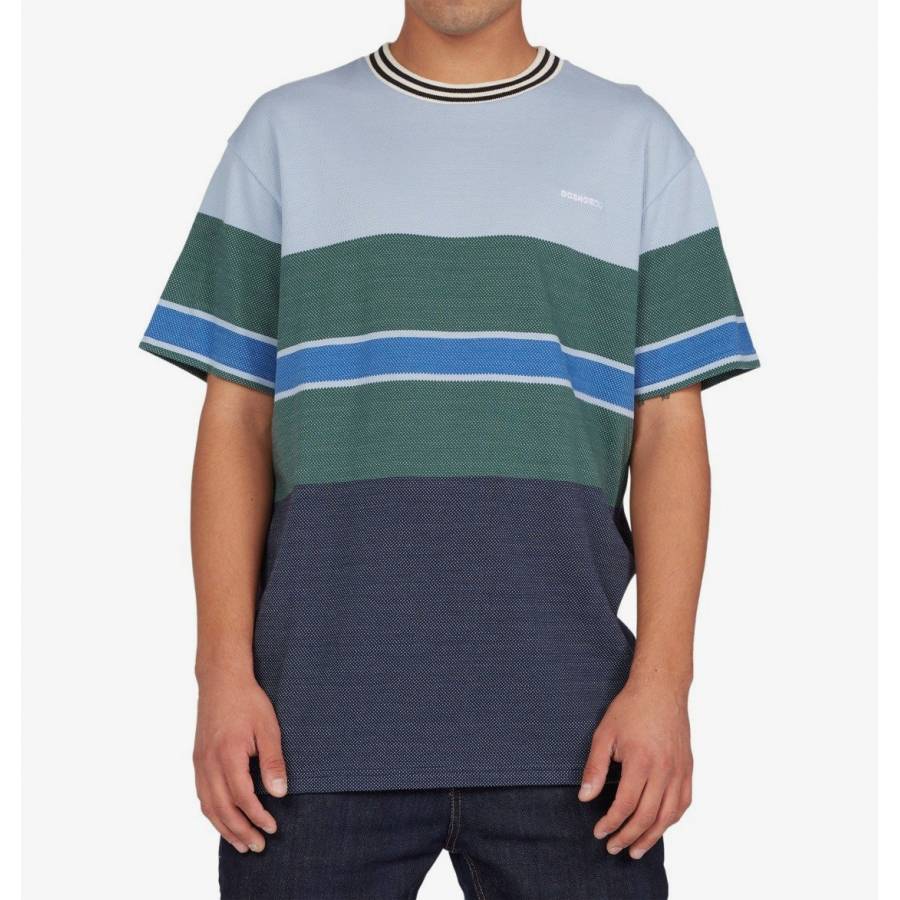 Dc Shoes Rally Stripe T-shirt - Dark Green / Block...