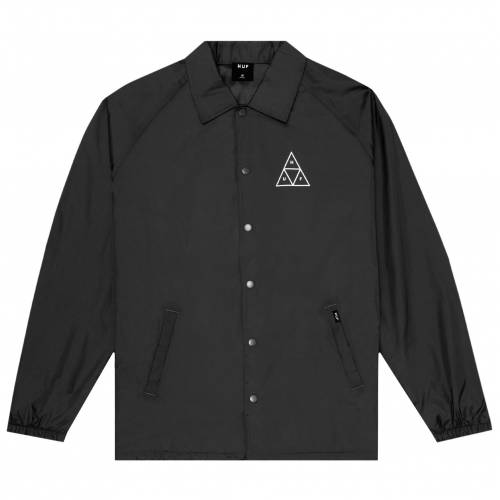 Huf Triple Triangle Coaches Jacket - Black