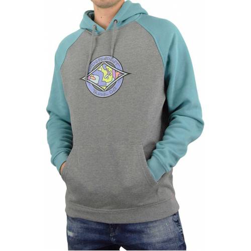 Independent Essence Cross Raglan Hood - Blue / Dark Heather