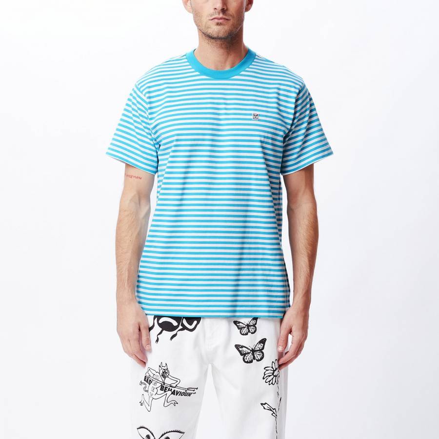 Obey Icon Face T-shirt - Aqua Multi