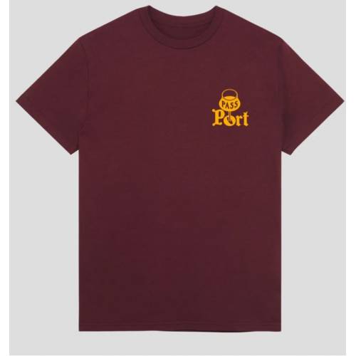 Pass Port "Port" Tee - Burgundy