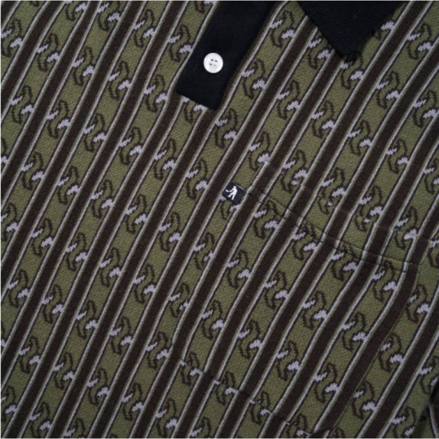 Pass Port Tilde Knitted Polo Shirt - Green