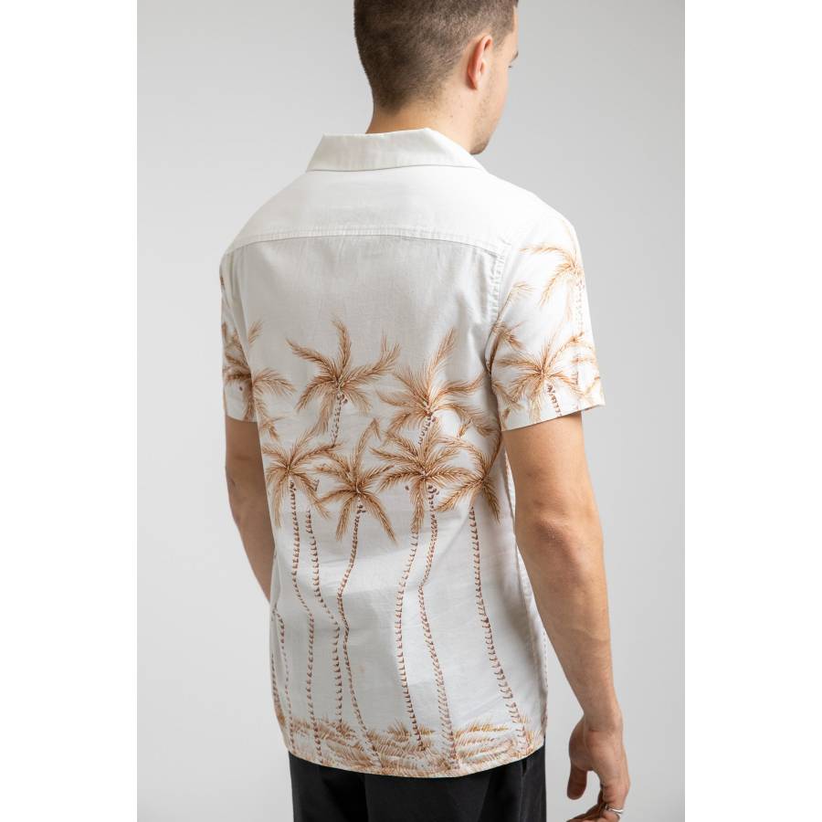 Rhythm Palm Bay Ss Shirt - White