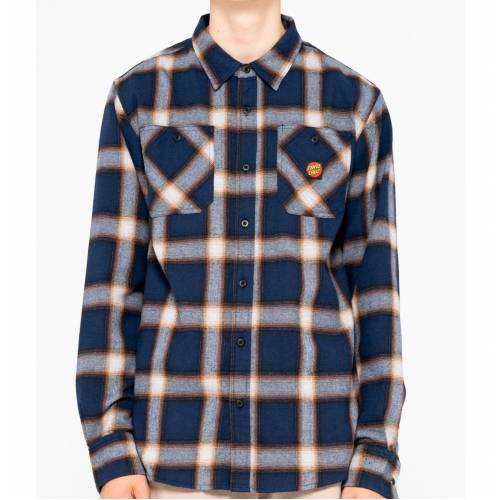 Santa Cruz Apex Shirt - Dark Navy Check