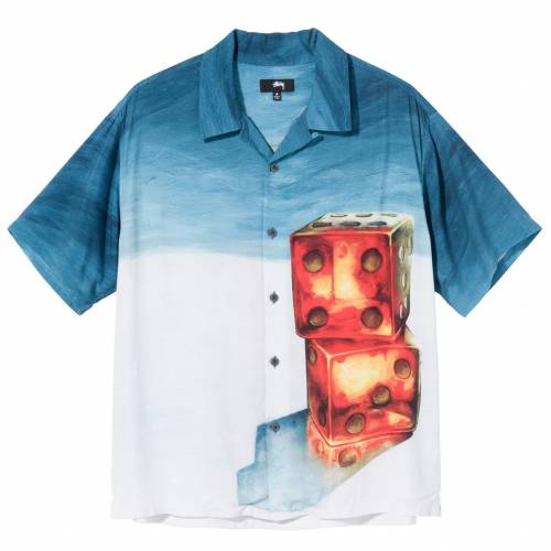 Stussy Dice Paiting Shirt - Blue