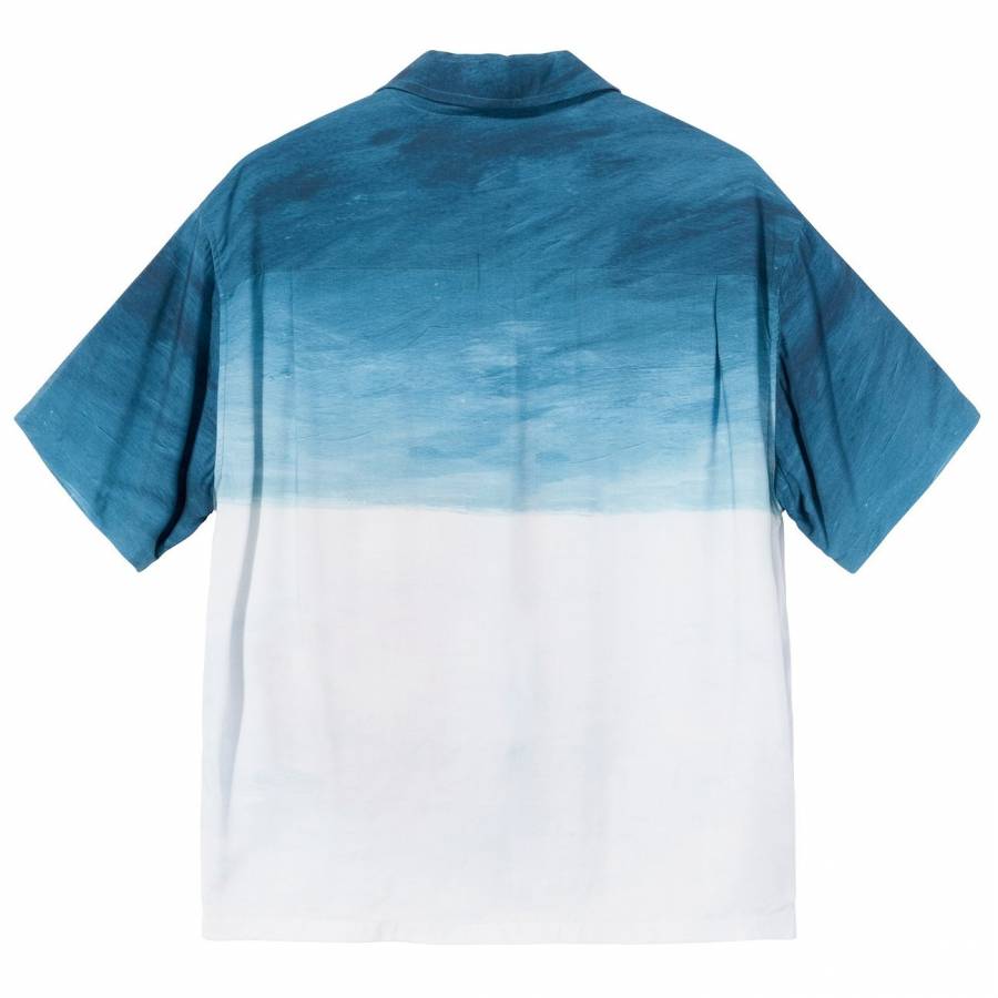 Stussy Dice Paiting Shirt - Blue