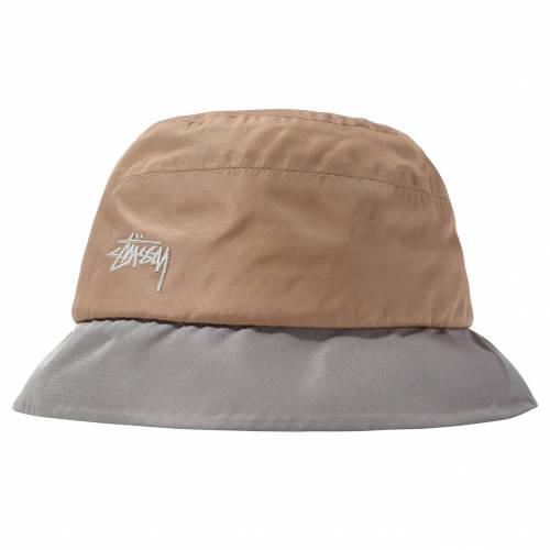 Stussy Outdoor Panel Bucket Hat - Khaki