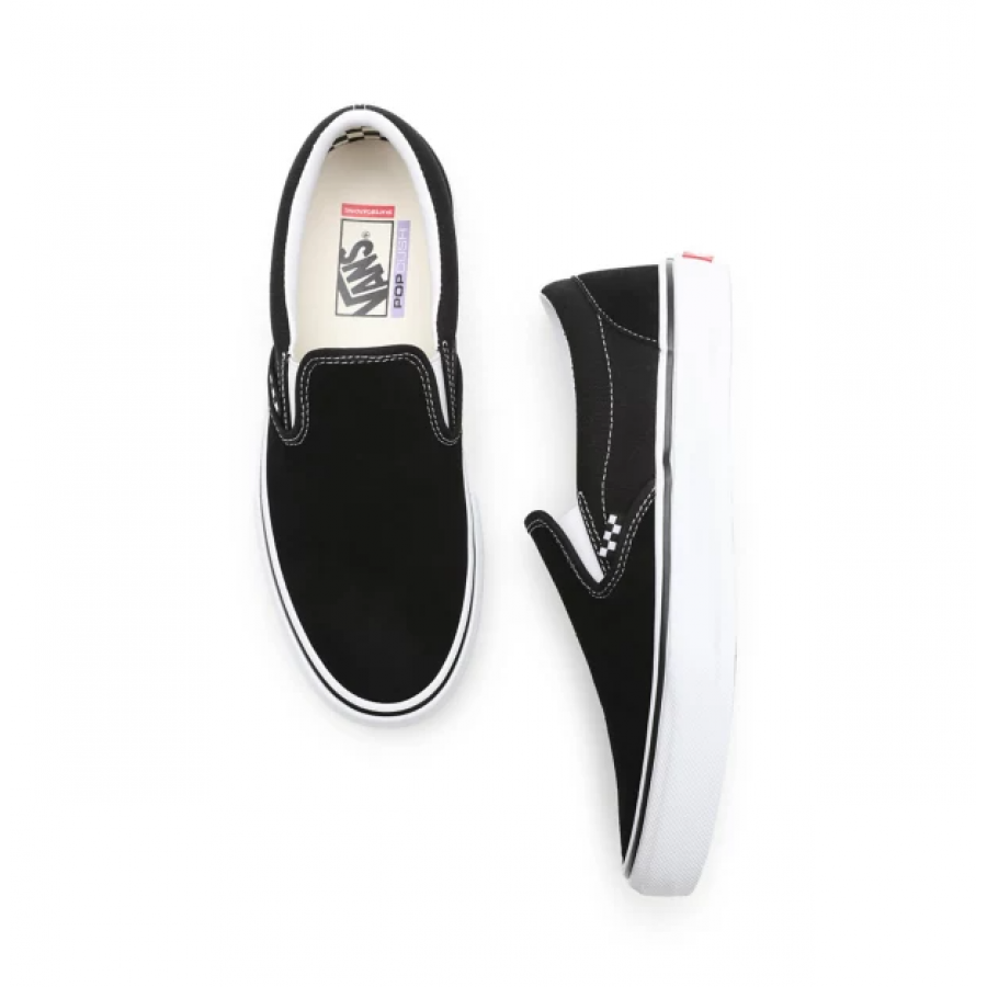 Vans Skate Slip On Shoes - Black / White