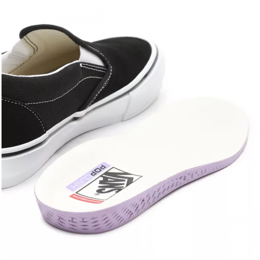 Vans Skate Slip On Shoes - Black / White