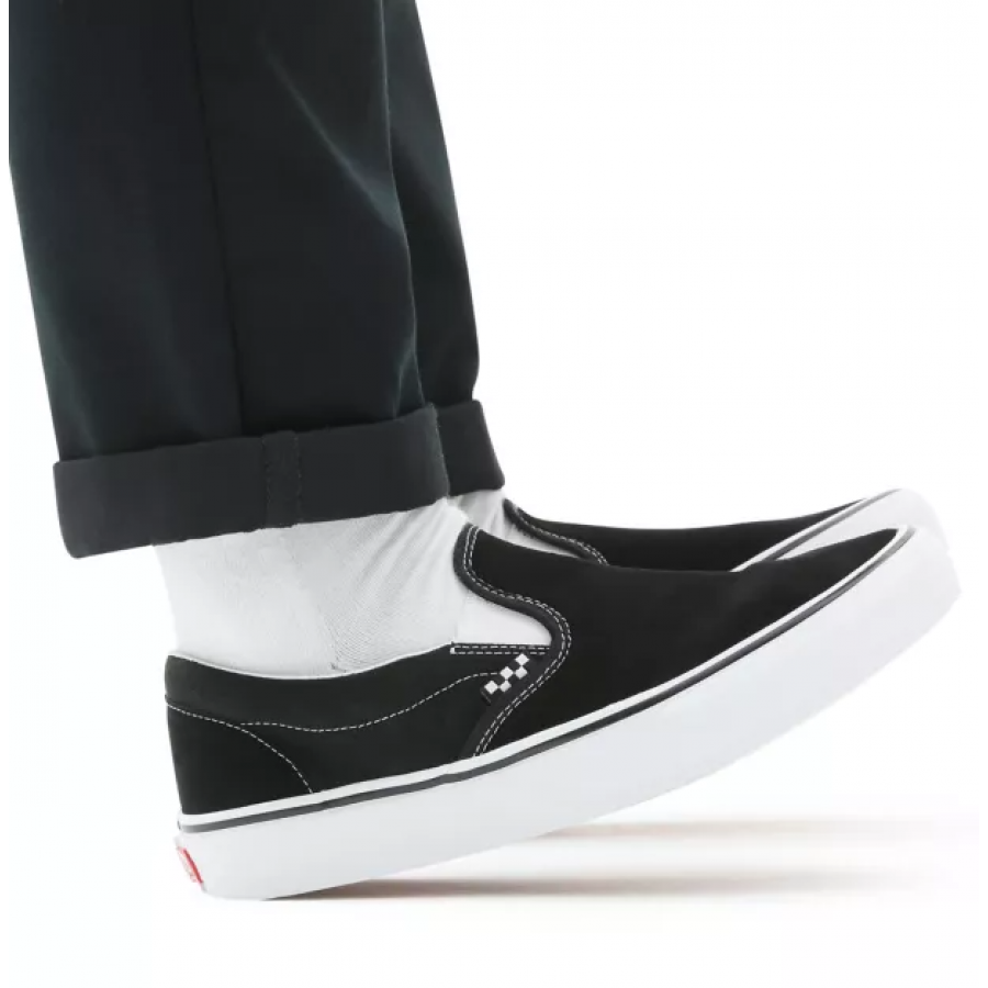 Vans Skate Slip On Shoes - Black / White