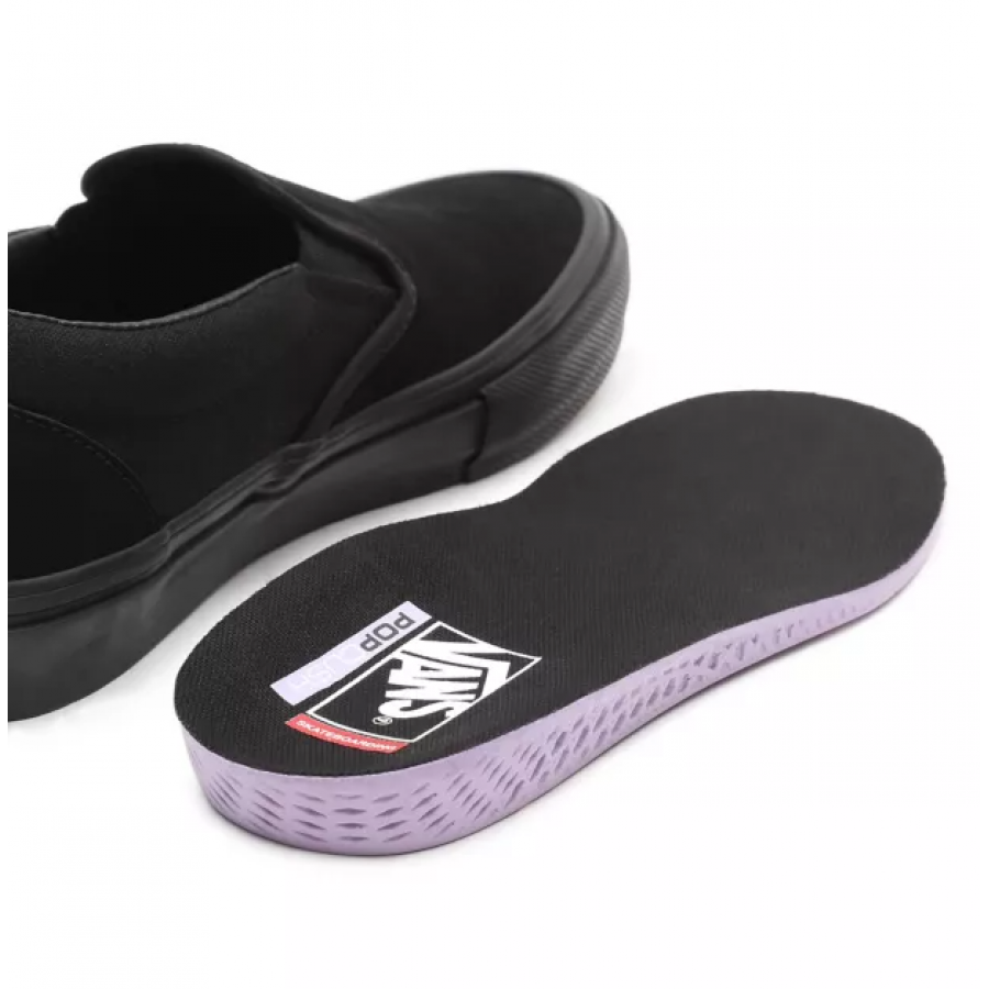 Vans Skate Slip On Shoes - Black / Black