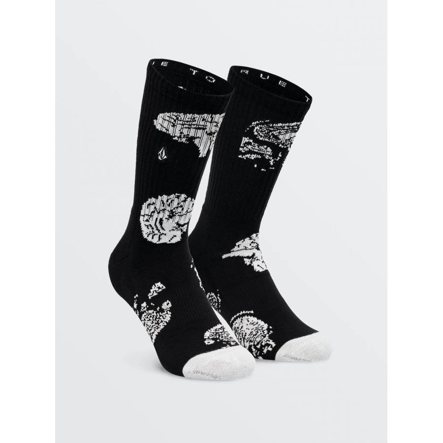 Volcom Vibes Socks - Black on black
