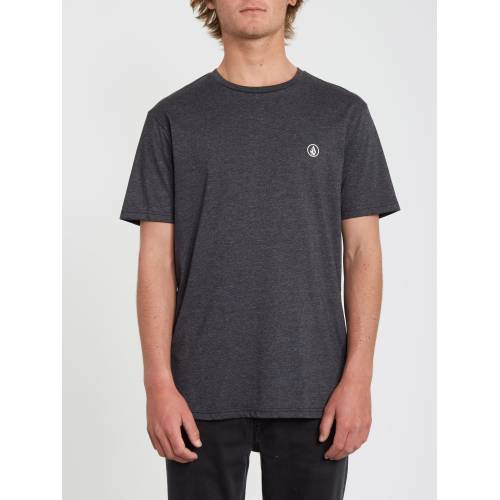 Volcom Circle Blanks HTH SS T-Shirt - Heather Black