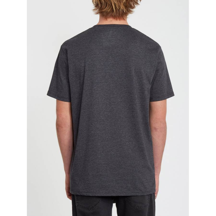 Volcom Circle Blanks HTH SS T-Shirt - Heather Black