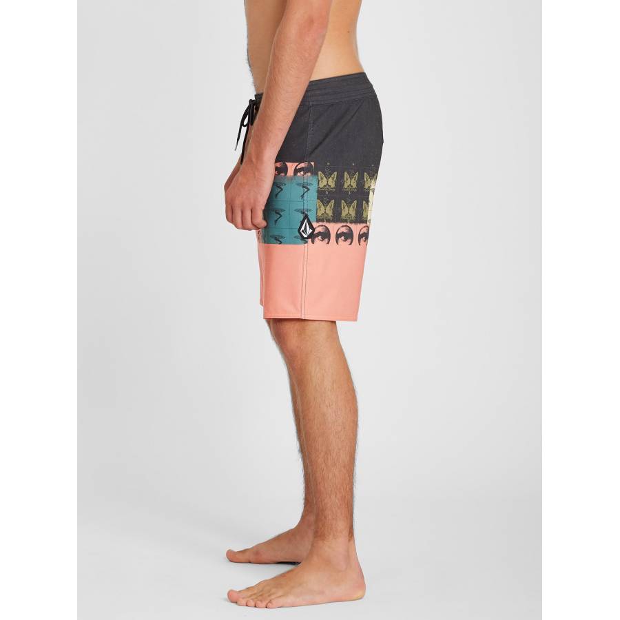 Volcom Tropic Blotter Panel 18" Boardshort - Black