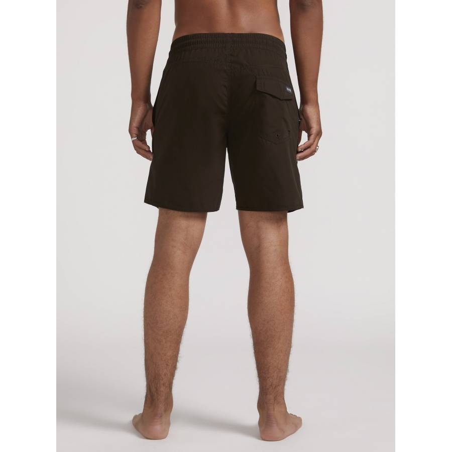 Volcom Lido Solid Trunk 16" Boardshort - Black