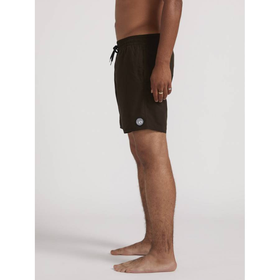 Volcom Lido Solid Trunk 16" Boardshort - Black