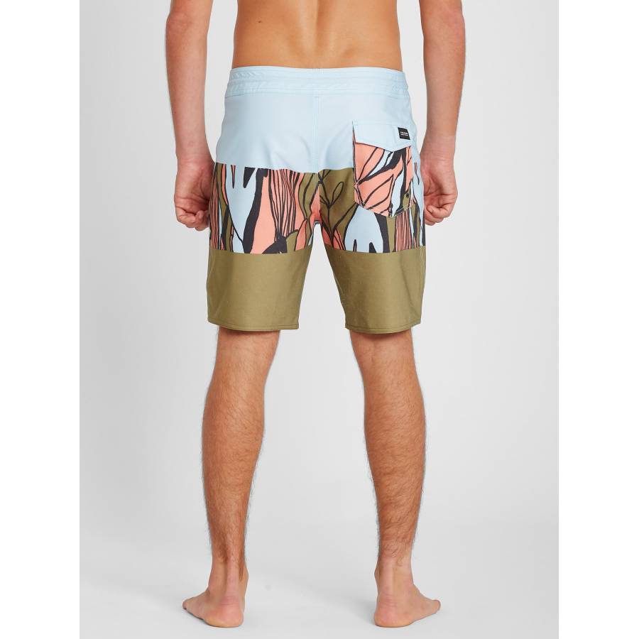 Volcom Tropic Blotter Panel 18" Boardshort - Old Mill