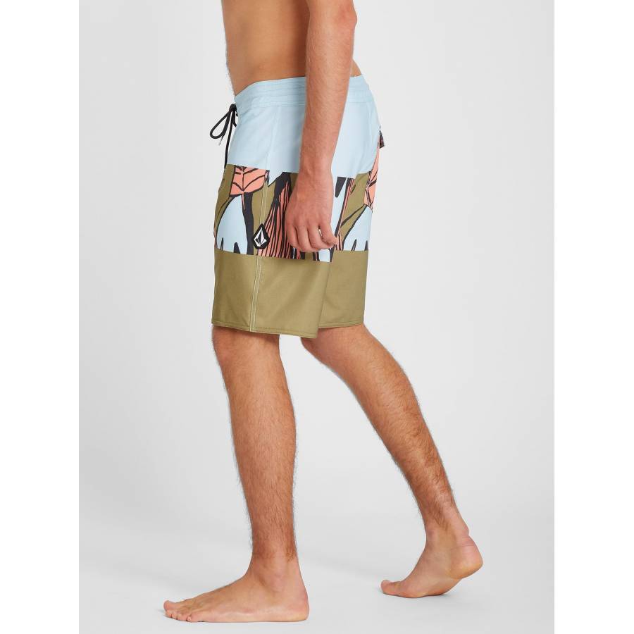 Volcom Tropic Blotter Panel 18" Boardshort - Old Mill