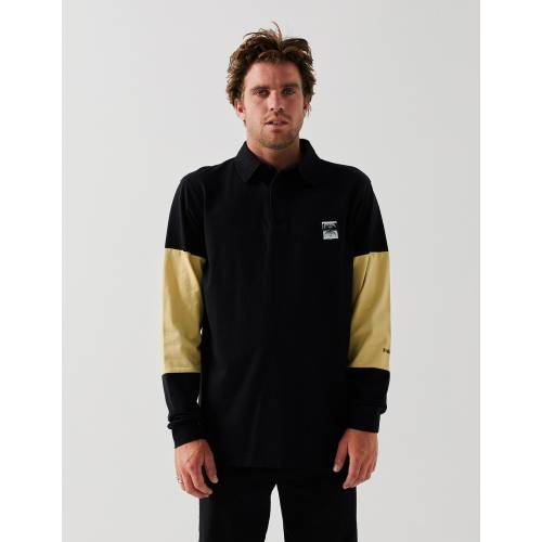 Former "Reynolds Rugby" Polo - Aged Black