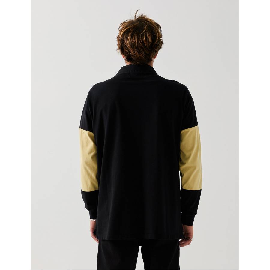 Former "Reynolds Rugby" Polo - Aged Black