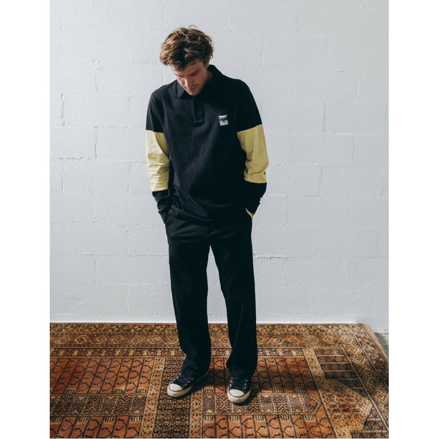 Former "Reynolds Rugby" Polo - Aged Black