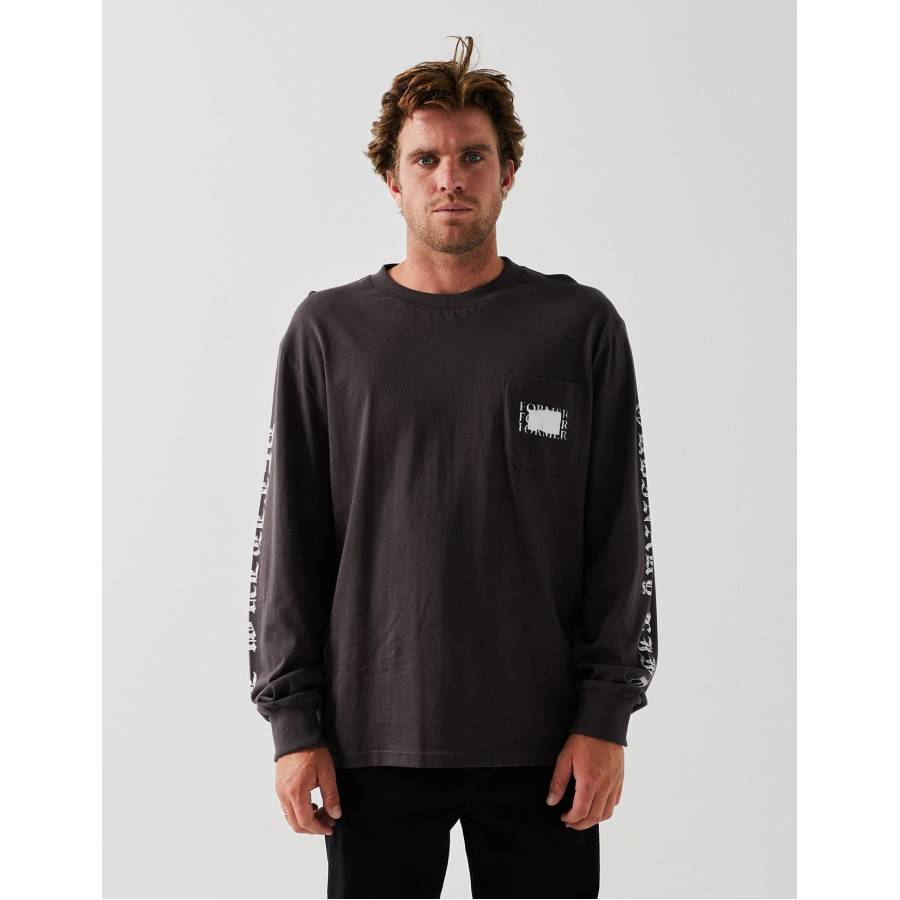 Former System L/S Tee - Aged Black 