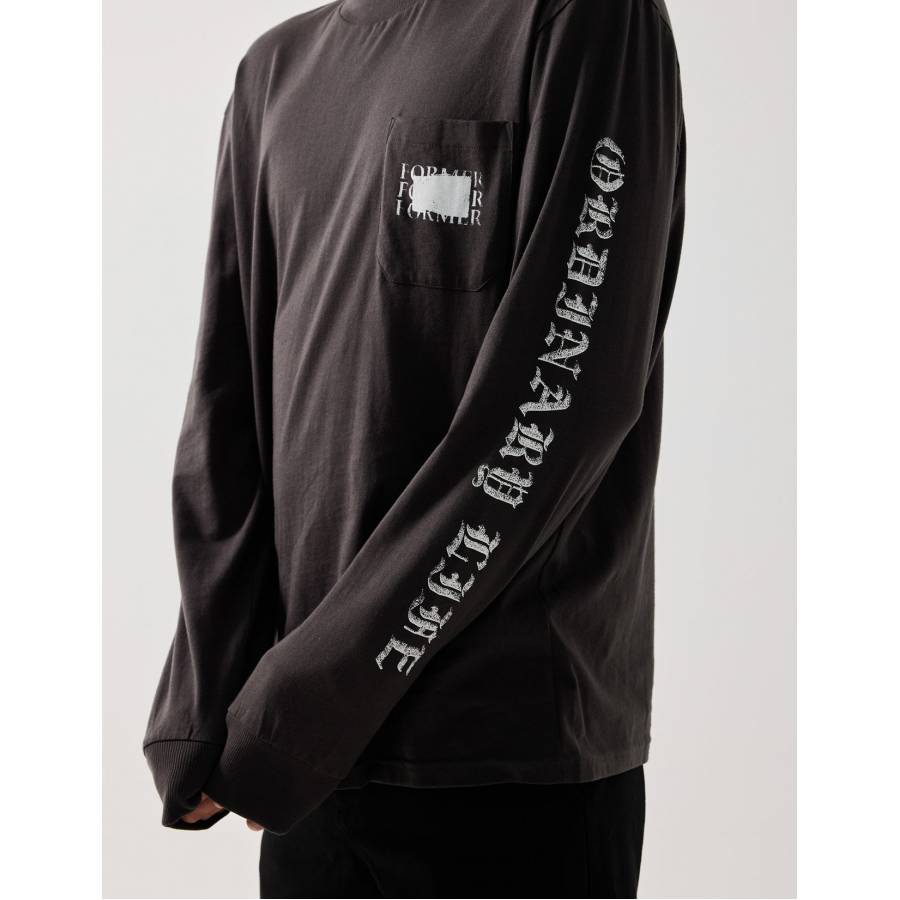 Former System L/S Tee - Aged Black 