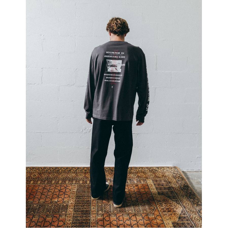Former System L/S Tee - Aged Black 