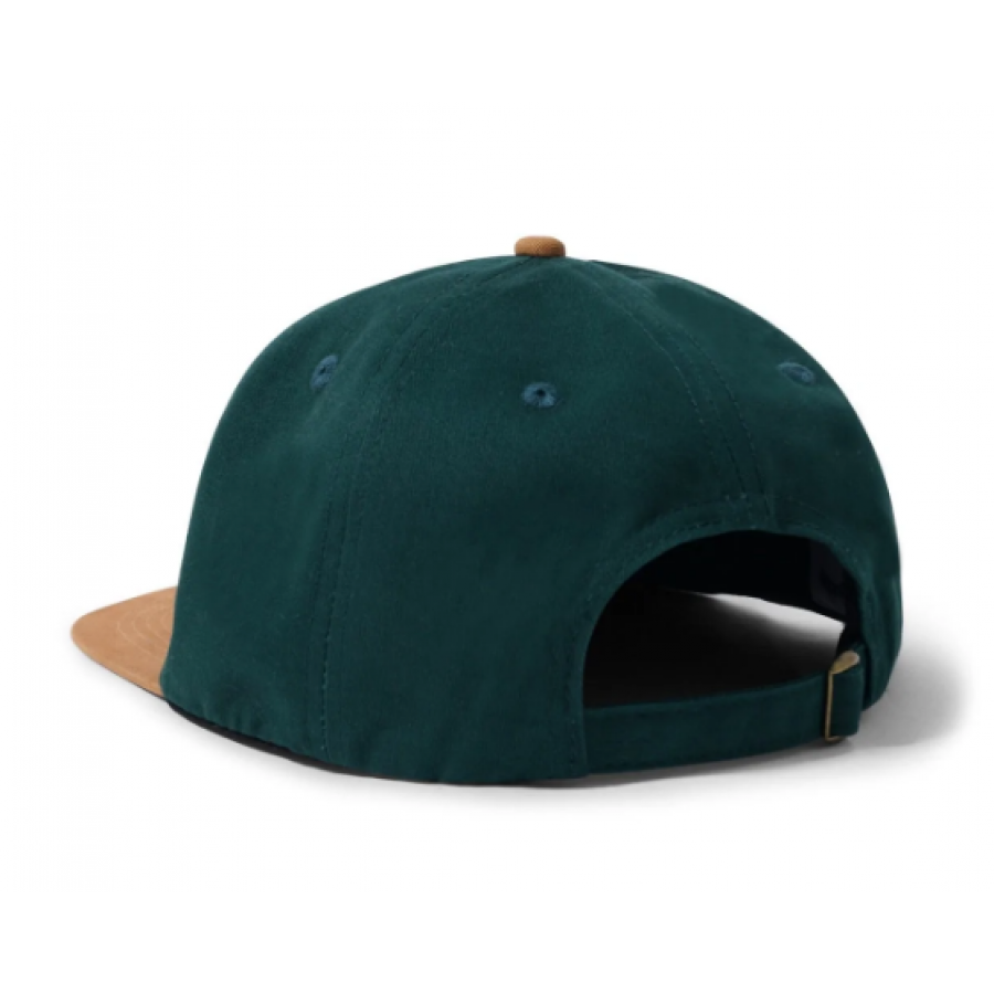 Butter Goods Spinner 6 Pannel Cap - Forest Green / Oak