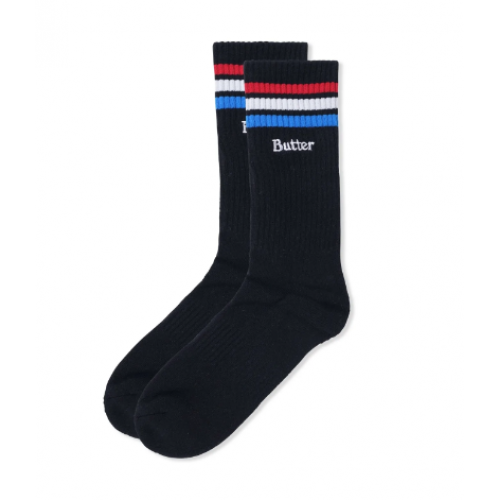 Butter Goods Stripe Socks - Black