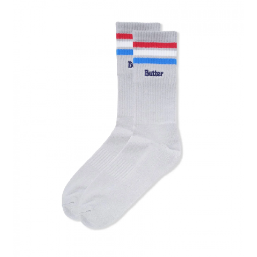 Butter Goods Stripe Socks - Grey